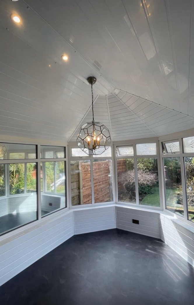 Insulated interior ceilings